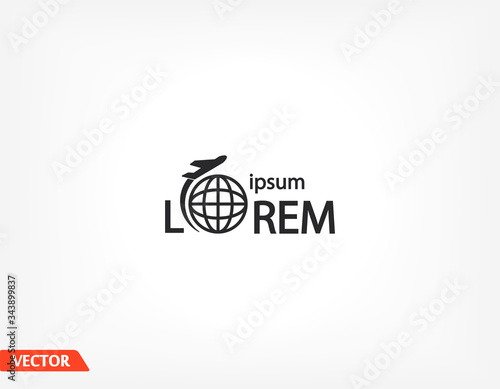 Plane icon. Vector Eps 10 . Lorem Ipsum Flat Design