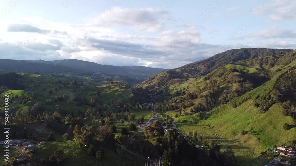 Mountain Full of Trees and Plants with Lots of Vegetation Around in Belmira, Antioquia / Colombia Mountain Full of Trees and Plants with Lots of Vegetation Around in Belmira, Antioquia / Colombia