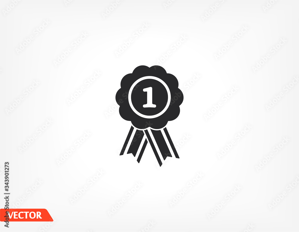 badge with ribbons 1 in a trendy flat style. with ribbon icon. Eps 10 Ribbon Vector 1. Flat Design Lorem Ipsum Ribbon badge with ribbons 1 in a trendy flat style. with ribbon icon. Eps 10 Ribbon Vector 1. Flat Design Lorem Ipsum Ribbon