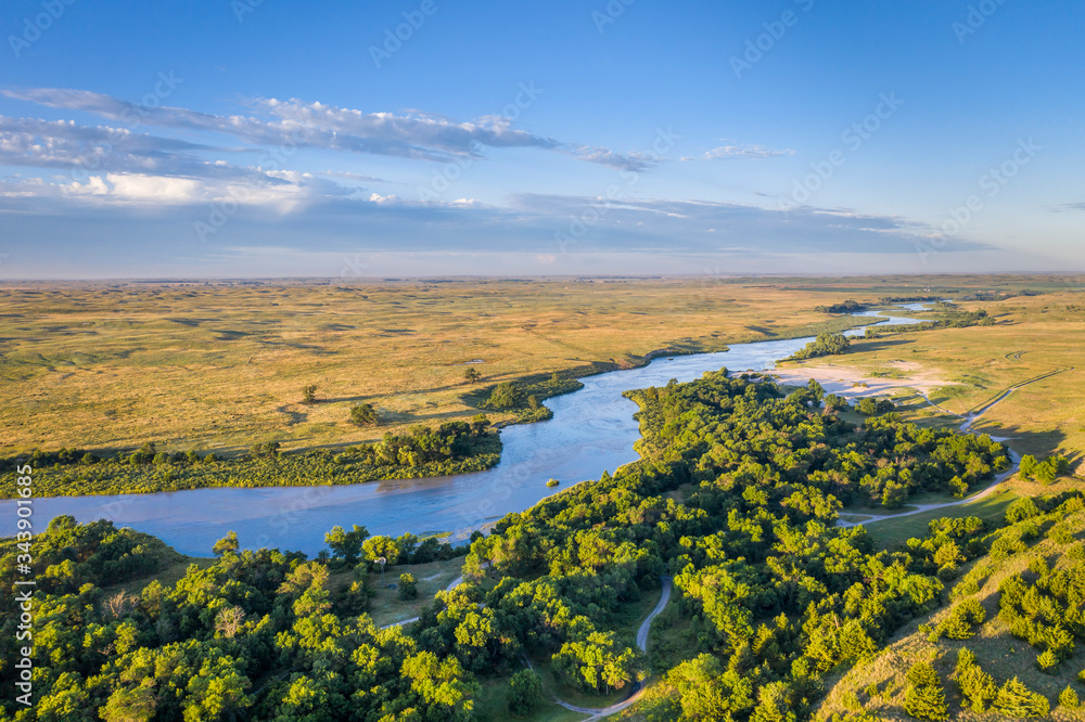 Dismal River flowing through Nebraska Sandhills