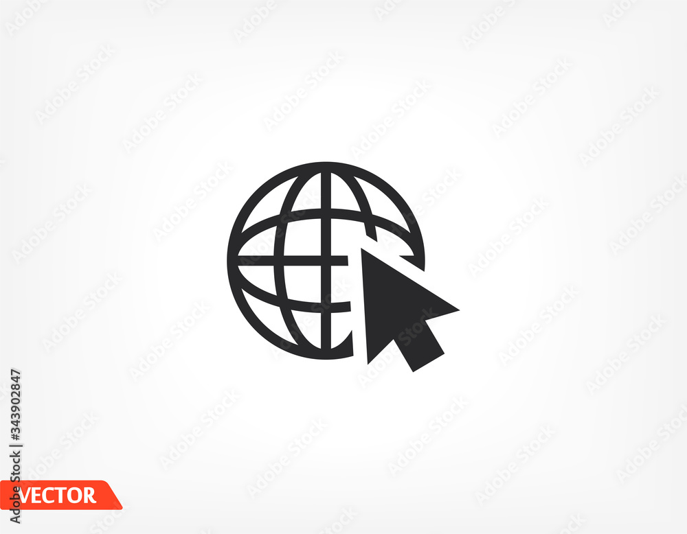 planet cursor icon vector . Lorem Ipsum Flat Design planet cursor icon vector . Lorem Ipsum Flat Design