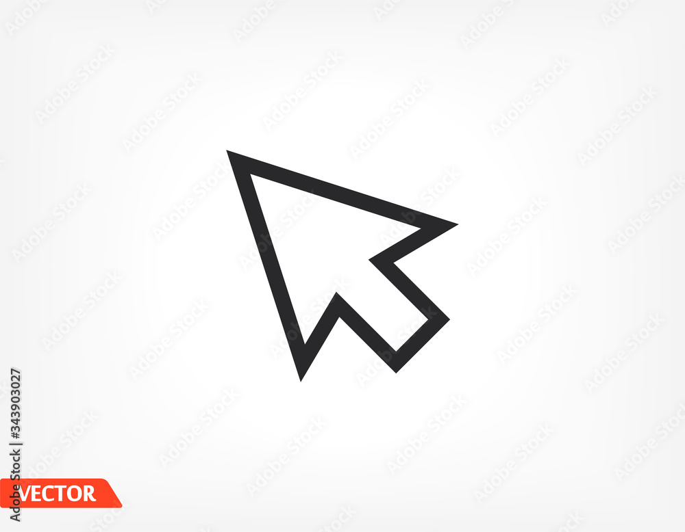 line cursor icon vector . Lorem Ipsum Flat Design line cursor icon vector . Lorem Ipsum Flat Design