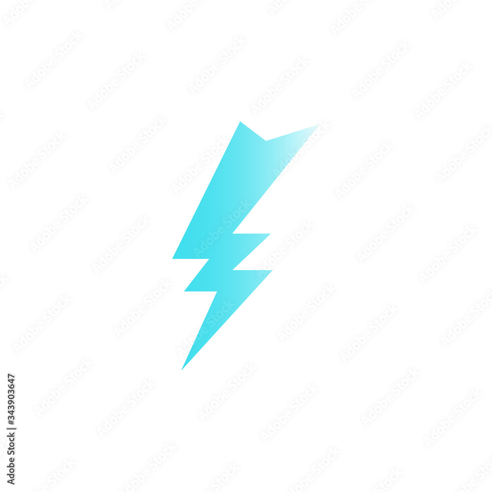 Lightning electric icon vector logo Lightning electric icon vector logo