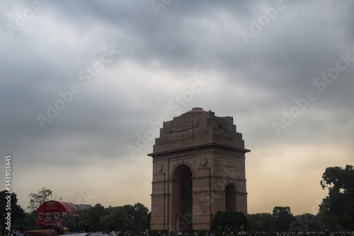 India Gate in mansoon photo