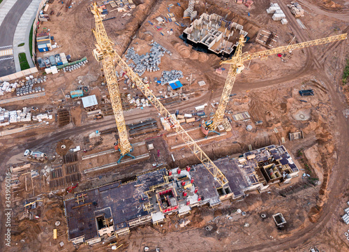construction aerial view