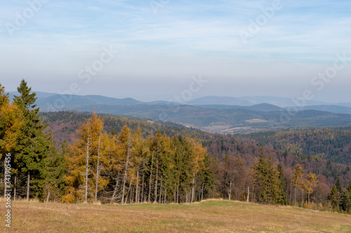 Mountain Jaworzyna Krynicka in Beskid S  decki