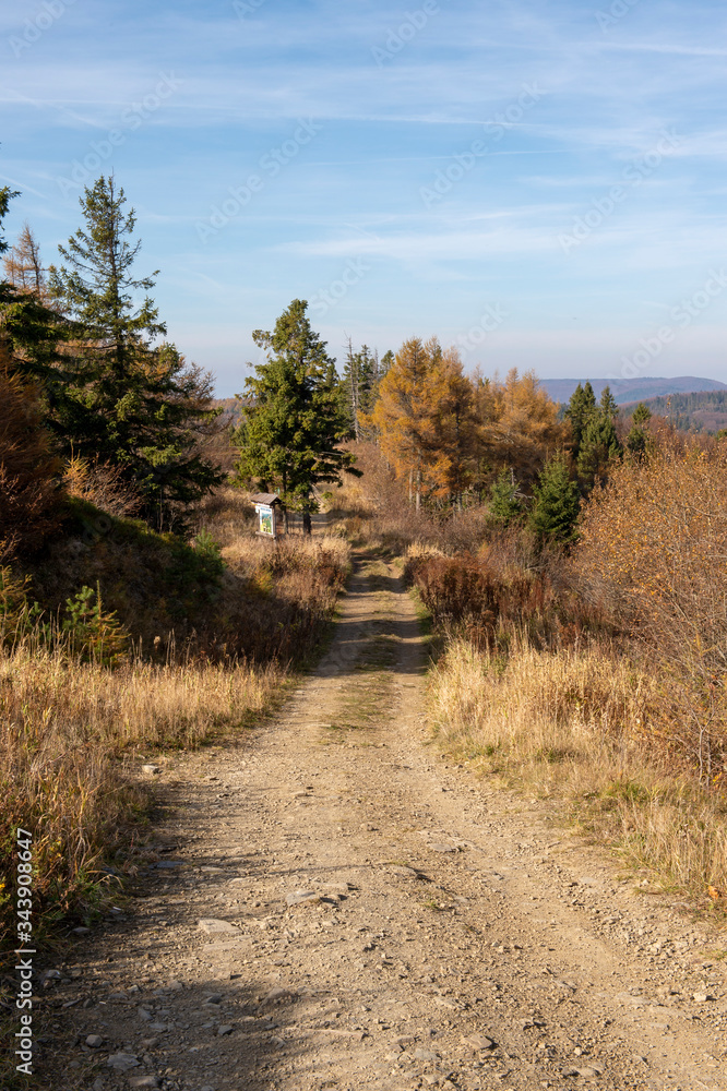 Mountain Jaworzyna Krynicka in Beskid Sądecki Mountain Jaworzyna Krynicka in Beskid Sądecki