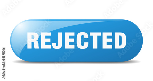 rejected button. rejected sign. key. push button.