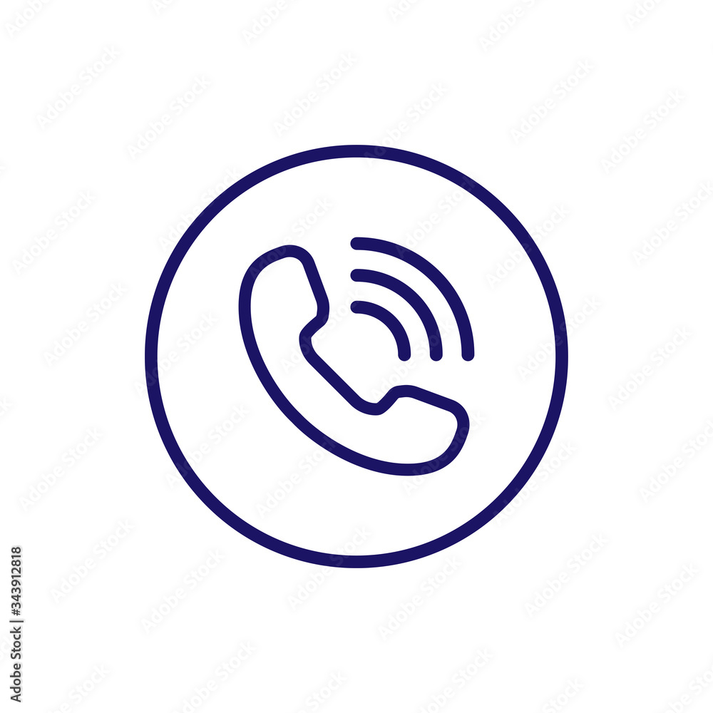 Phone icon trendy flat design Phone icon trendy flat design