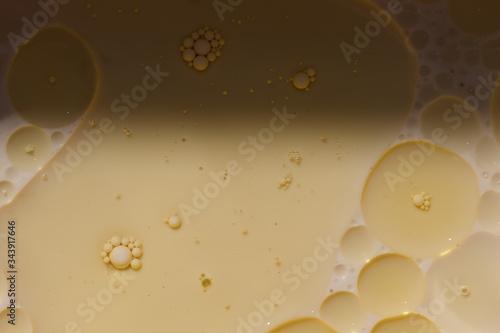 Beautiful yellow fat bubble patterns