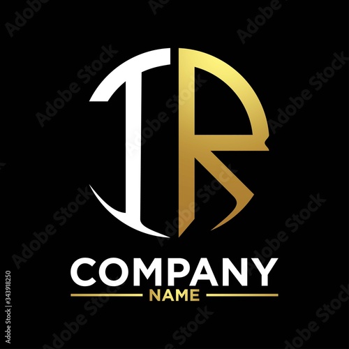 IR initials circle logo monogram designs modern templates luxurious .