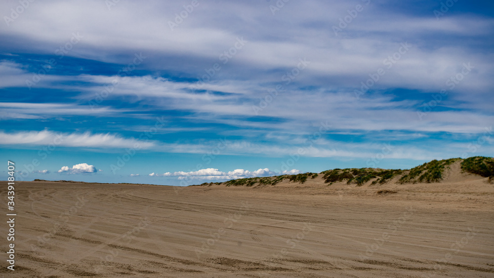 sand dunes and blue sky