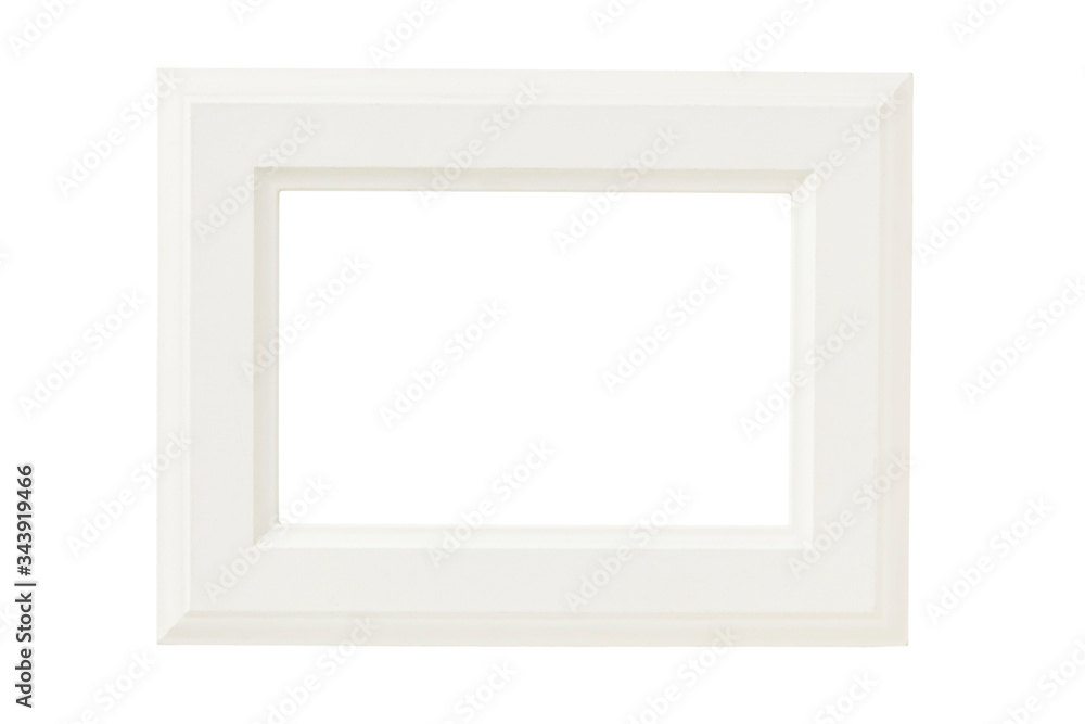 White wooden frame with clipping path isolated. White wooden frame with clipping path isolated.