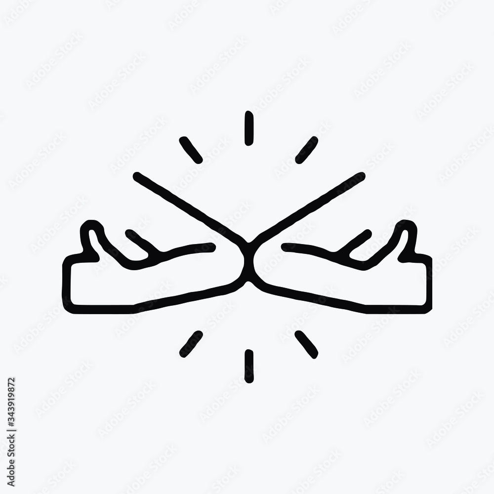 Obraz premium best Body Together line Art single vector icon symbol