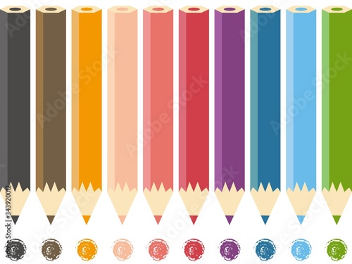 色鉛筆のイラスト