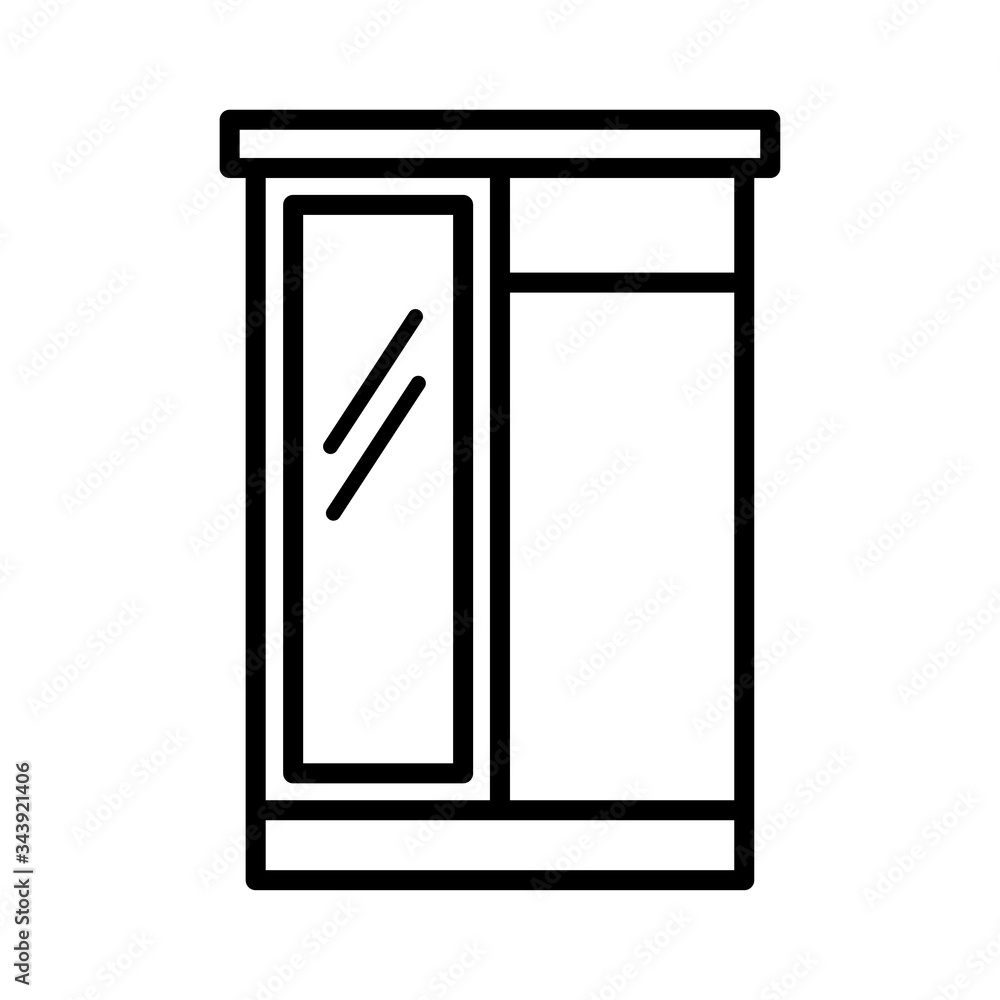 wardrobe - interior icon vector design template wardrobe - interior icon vector design template