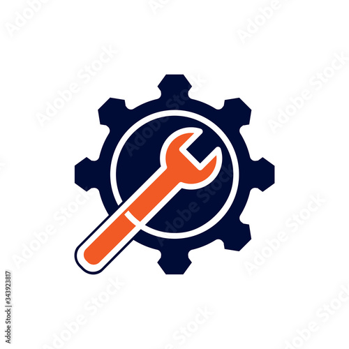 Service Repair Tools Logo Template Vector