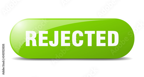 rejected button. rejected sign. key. push button.