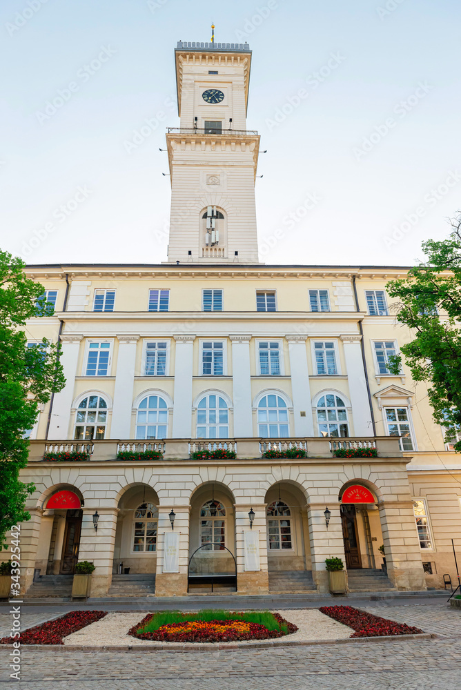 Central Town Hall in Lviv, Ukraine