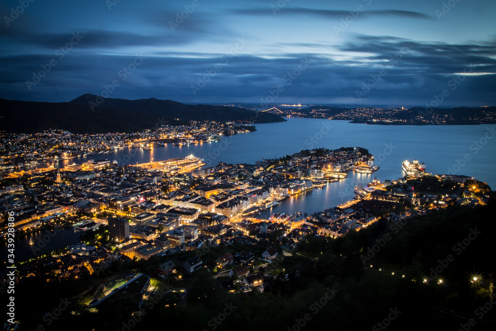 Bergen at Midnight