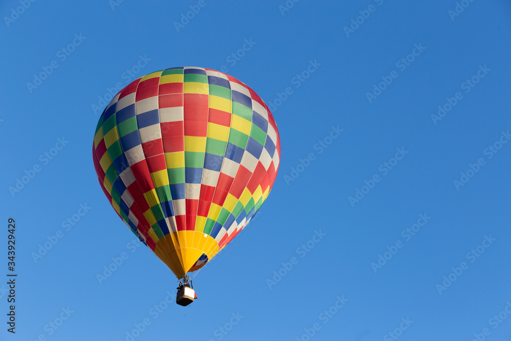 colored hot air balloon in Italy colored hot air balloon in Italy