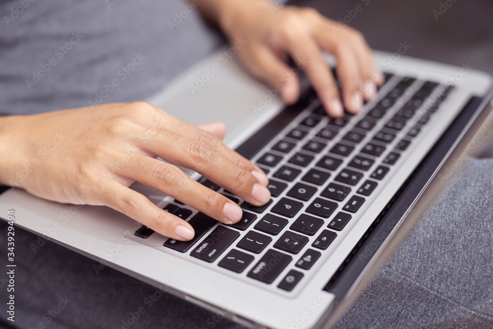 Hand typing on computer keyboard. . Business and Technology Concepts. Hand typing on computer keyboard. . Business and Technology Concepts.