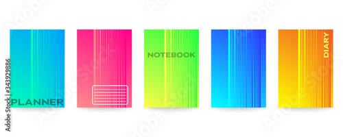 Minimal vector abstract cover notebook design. Planner and diary cover for print. Abstract design for copybook brochures and school books. Notebook paper. Brochure, book, magazine template