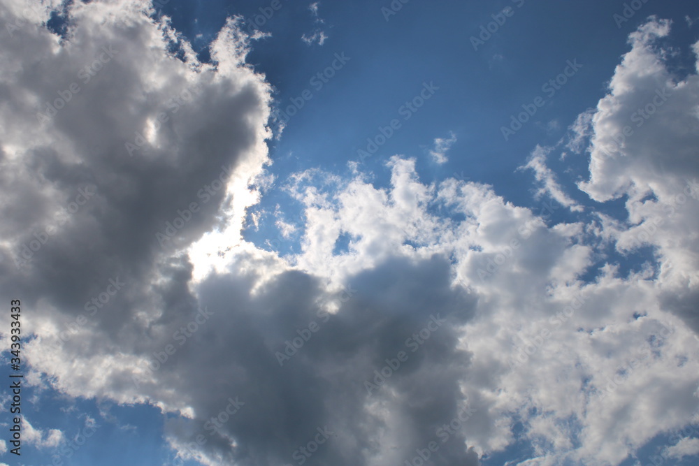 Obraz premium blauer Himmel mit weißen Wolken