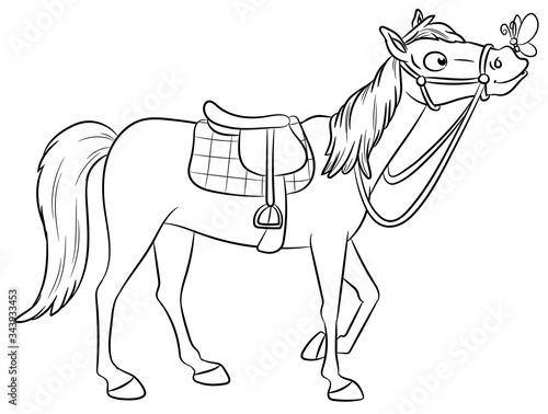 Niedliches Pferd - Vektor-Illustration