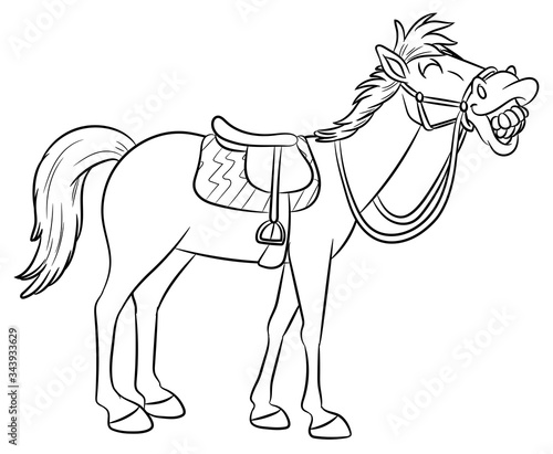 Niedliches Pferd - Vektor-Illustration