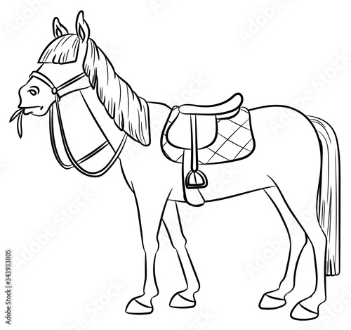 Niedliches Pferd - Vektor-Illustration