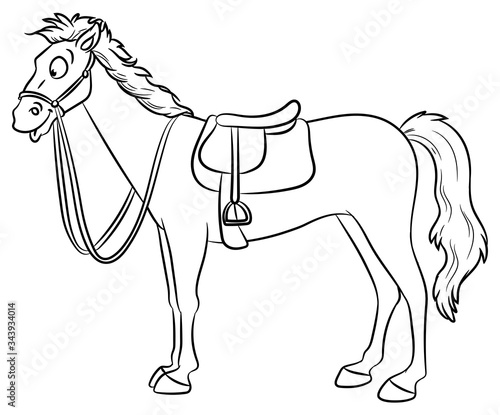 Niedliches Pferd - Vektor-Illustration