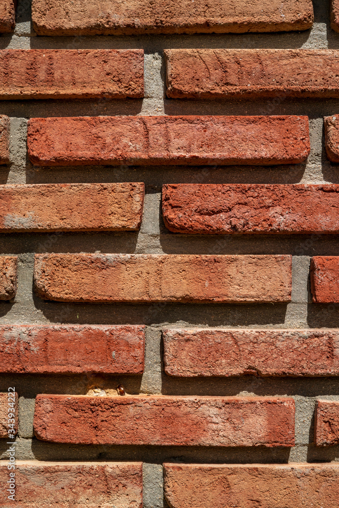 Red brick wall close up texture background Red brick wall close up texture background
