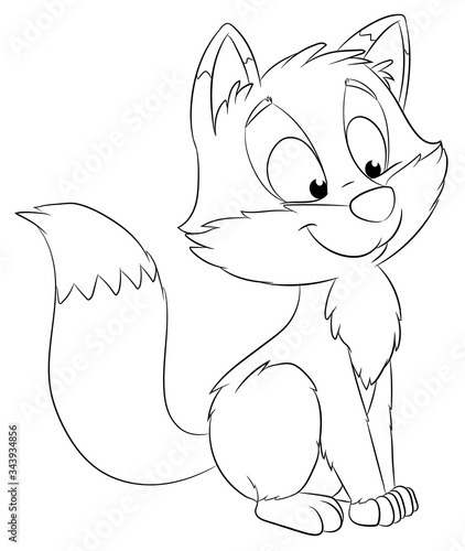 Niedlicher Fuchs - Vektor-Illustration