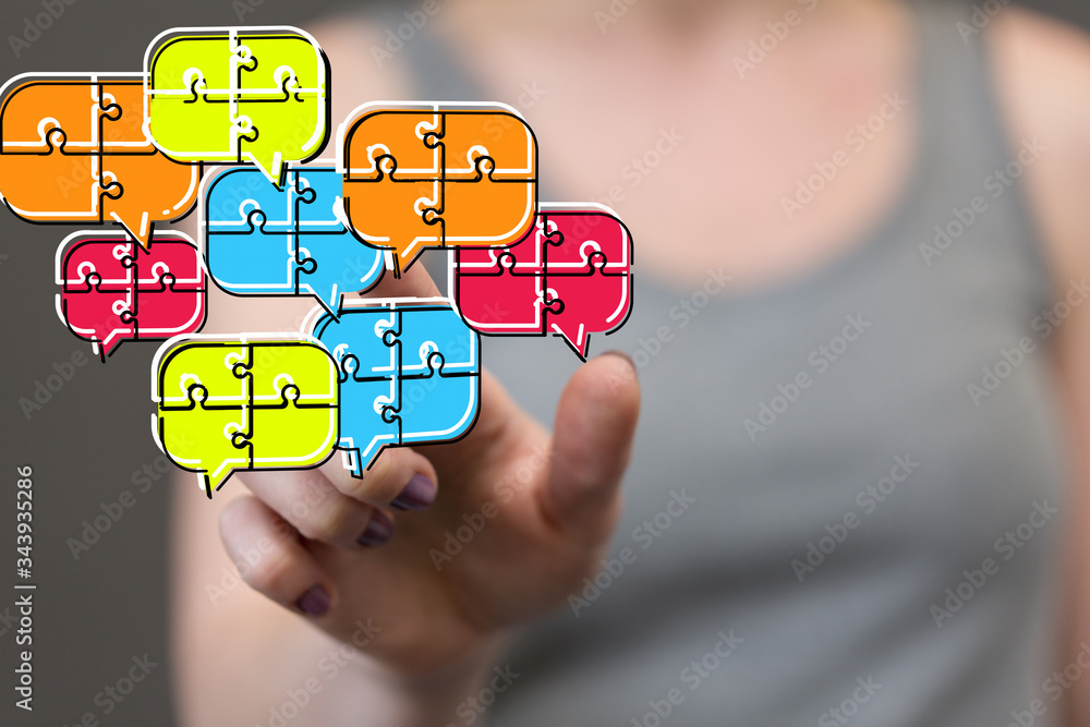 speech bubbles. People Chatting. 3d illustration of a communication concept, relating to feedback 3d speech bubbles. People Chatting. 3d illustration of a communication concept, relating to feedback 3d