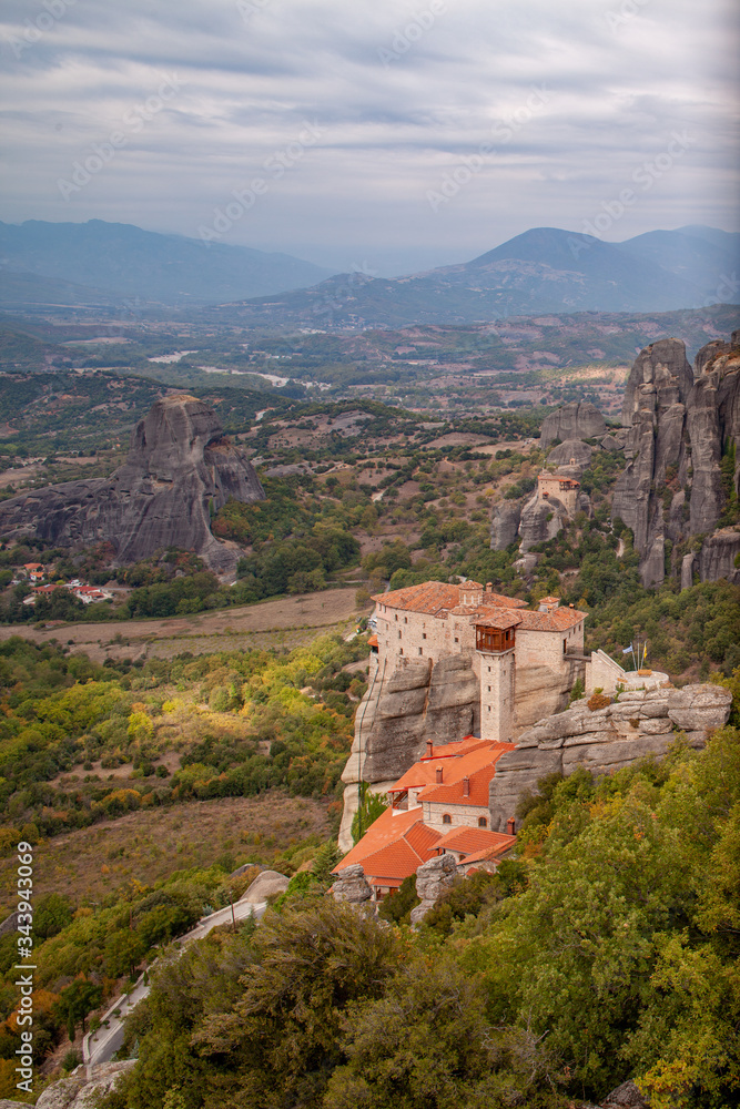 The Beautiful Floating Monasteries in Meteora, Greece