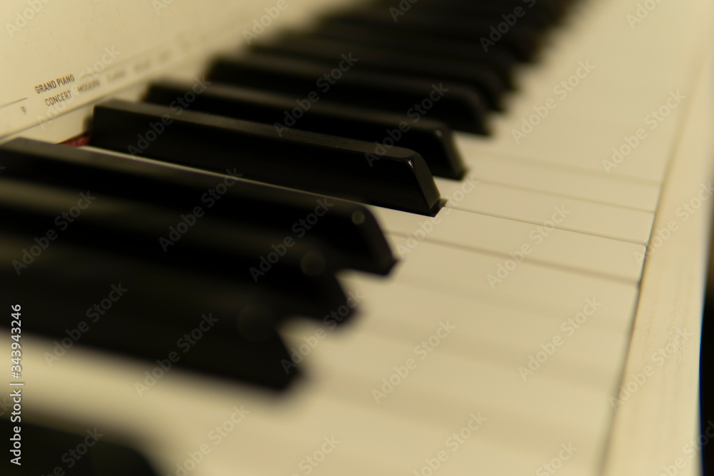 Clivitura piano with black and white keys for the concert design Clivitura piano with black and white keys for the concert design