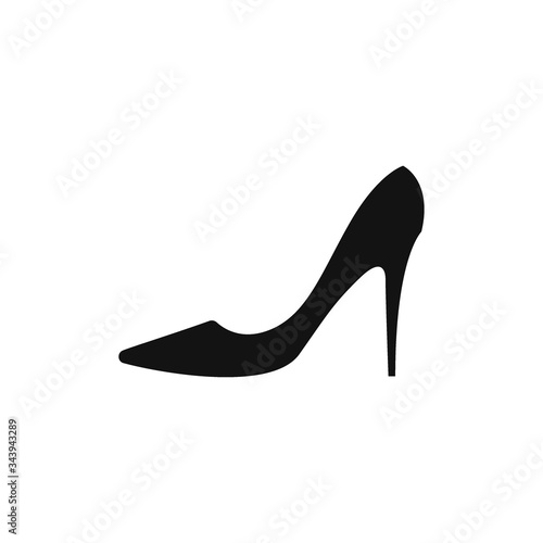 High heel icon flat vector design