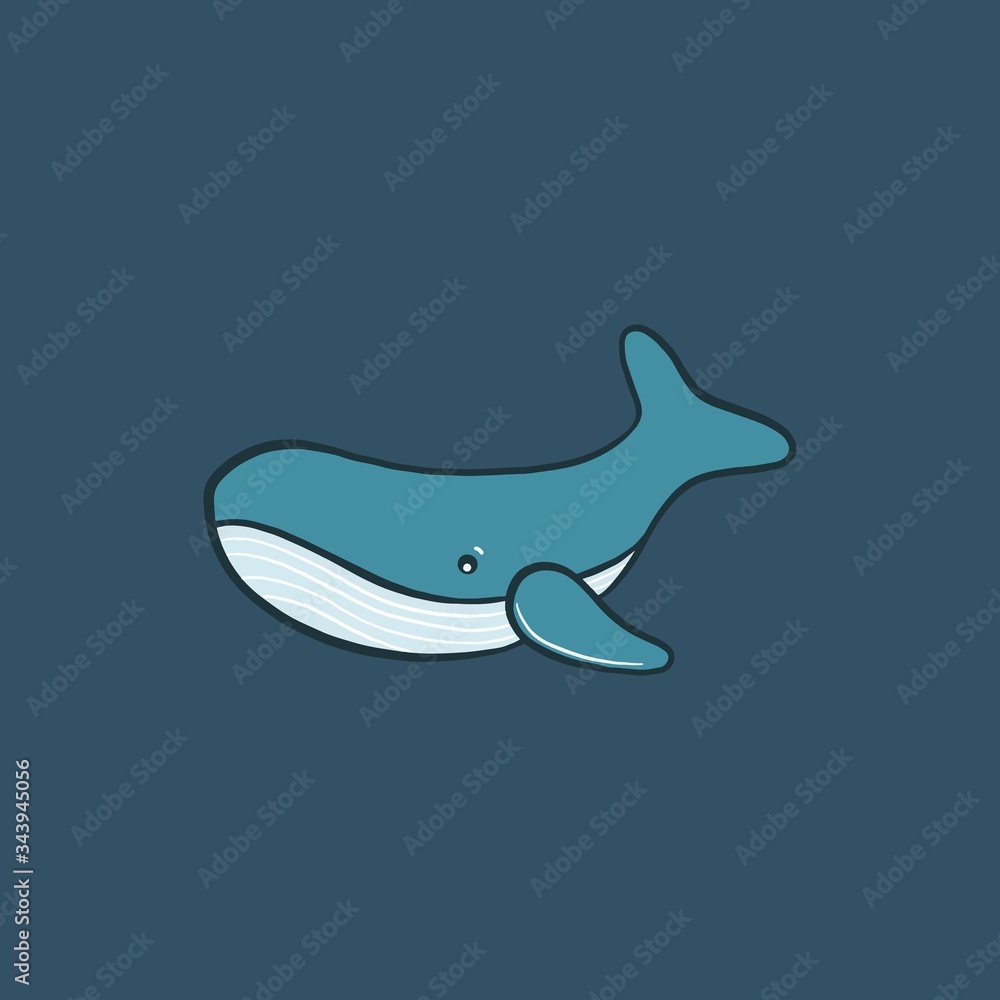 whale vector illustration