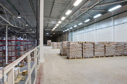 Interior of a modern warehouse