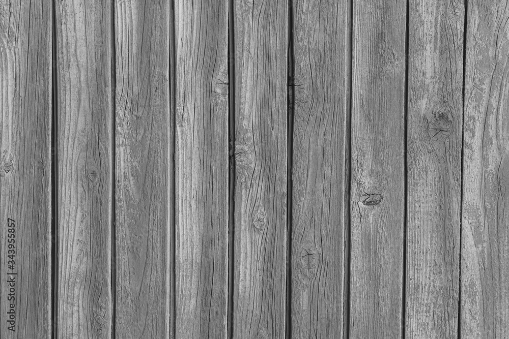 Fototapeta premium Rustic wood texture or background in monochrome.