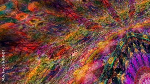 Wallpaper Mural Fabulous Dreamlike Psychedelic Blur footage background of motion surface of trendy colorful original Abstraction Art pattern flow. Moving Seamless loop psychotherapy. Torontodigital.ca