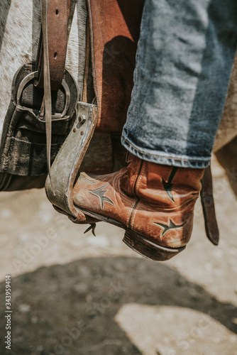 cowboy boots and cowboy hat