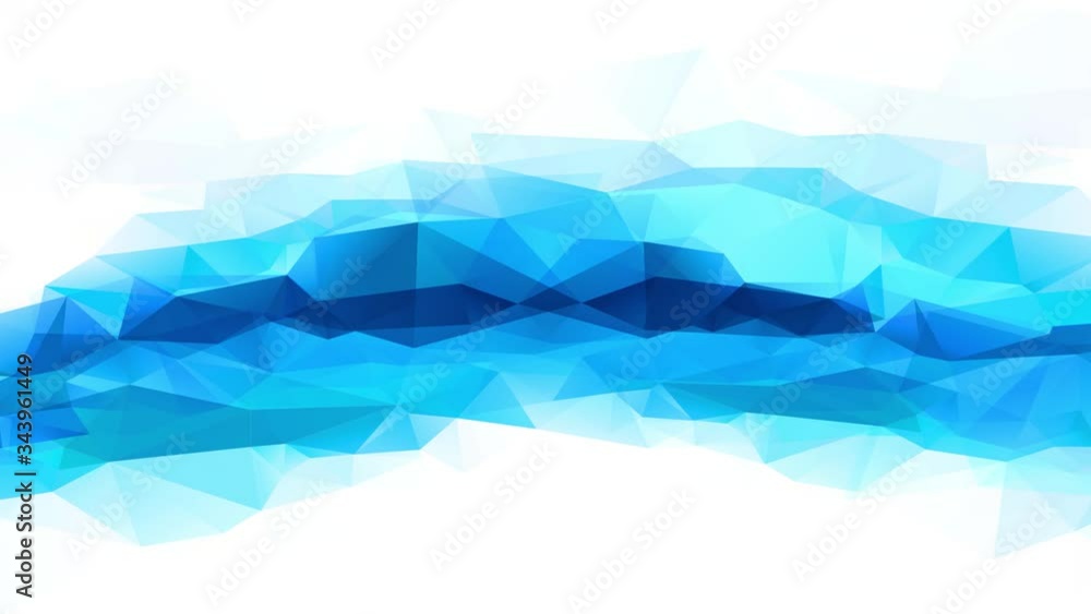 Immersive Zoom Effect Of Conceptual Forms With Triangles Creating A Collage Like Frosty Aqua Run Between Ice Under A Natural Rink