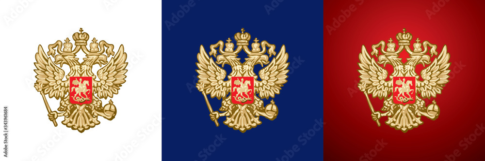 A red and gold wallpaper with a gold double headed eagle. Russian flag  russian coat of arms russian imperial eagle. - PICRYL - Public Domain Media  Search Engine Public Domain Search