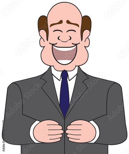 Happy Laughing Businessman