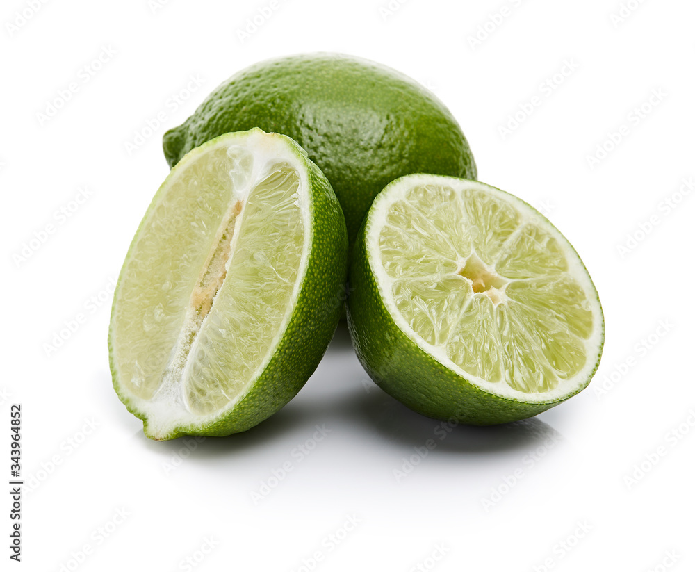 Lime Isolated on White Background Lime Isolated on White Background