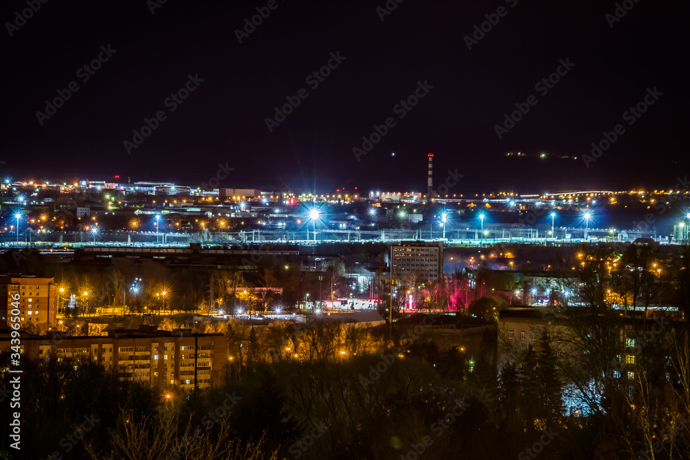 Fototapeta premium Russian Federation at night city of Penza