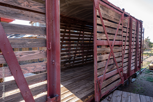 Fotografi empty old boxcar