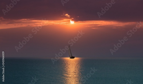 sunset in the sea © haiderose